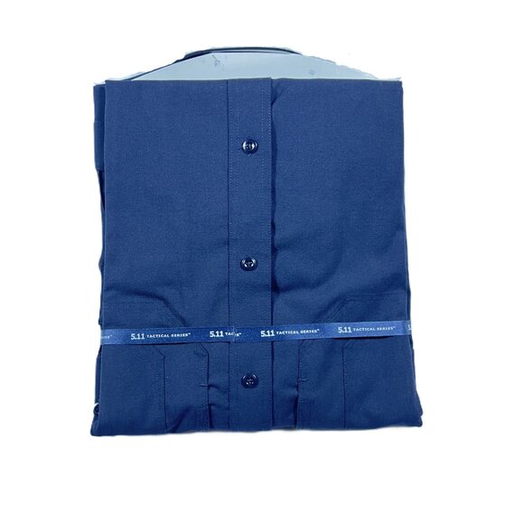 5.11 Tactical Class B Poly/Wool S/S Uniform Shirt Midnight Navy 41133-750 - Picture 2 of 2